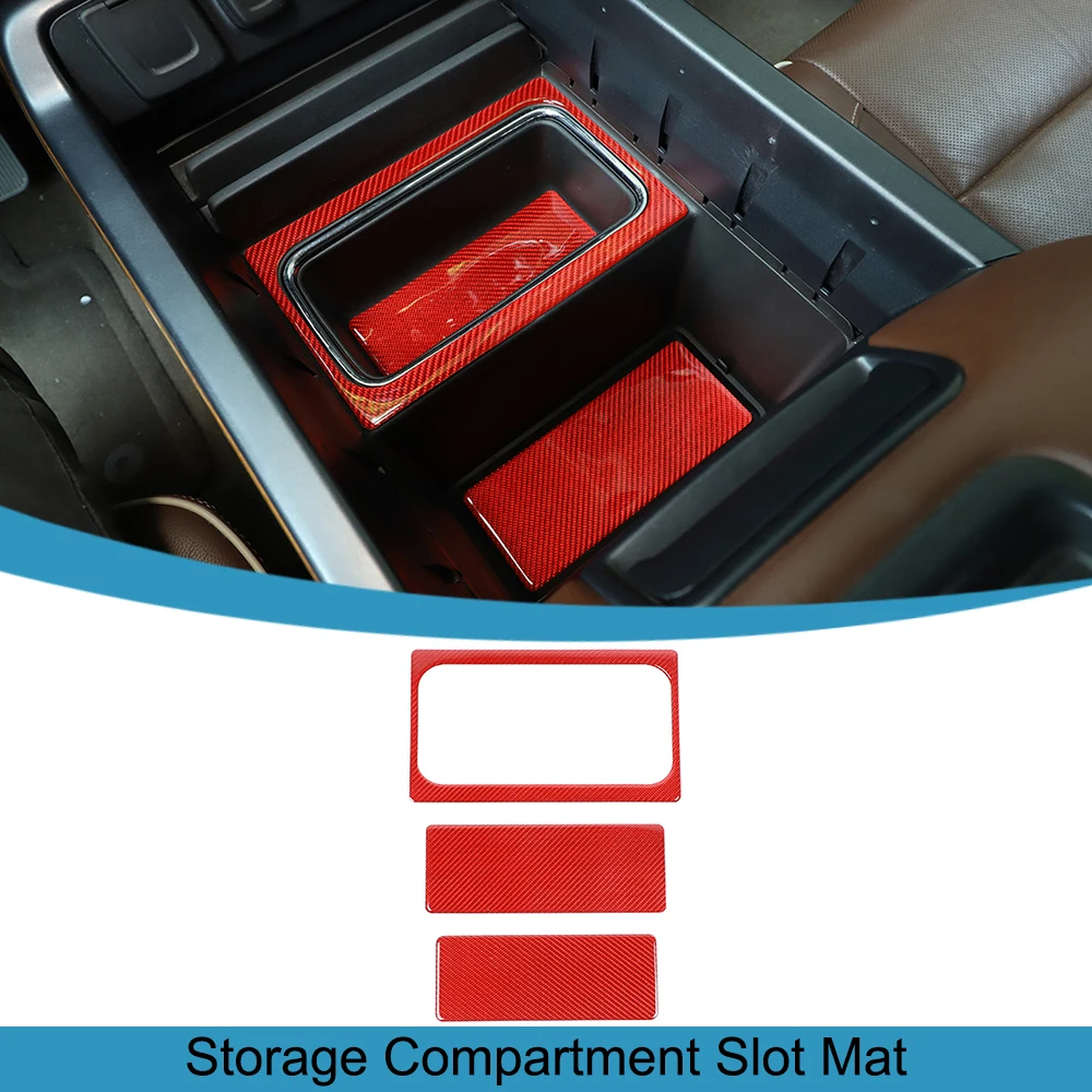 

Car Central Control Storage Compartment Mat Decoration Sticker for Chevrolet Silverado/GMC/SIERRA 2014-2018 Interior Accessories