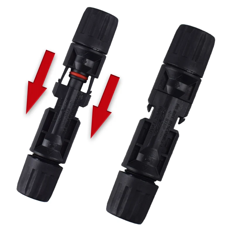 Solar Connector Pair, Male and Female IP67 1000VDC 30A, Branch Connectors for 2.5/4/6mm² PV Cable