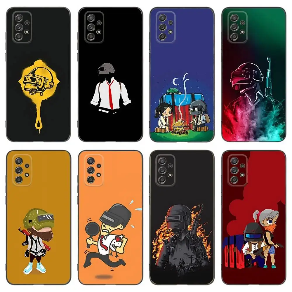 

Game P-PUBGS Phone Case For Samsung Galaxy A 91,80,73,72,53,52,51,22,5G,Plus,J,Note Soft Black Cover