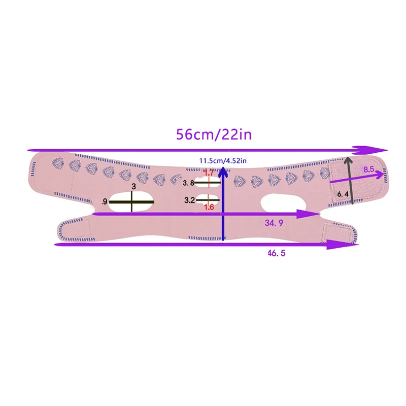 Frauen Kinn Wange Gesicht abnehmen Verband heben Gürtel zwei Schicht v Linie Gesicht Shaper Gesicht Anti-Falten-Gurt Hautpflege Beauty-Tools