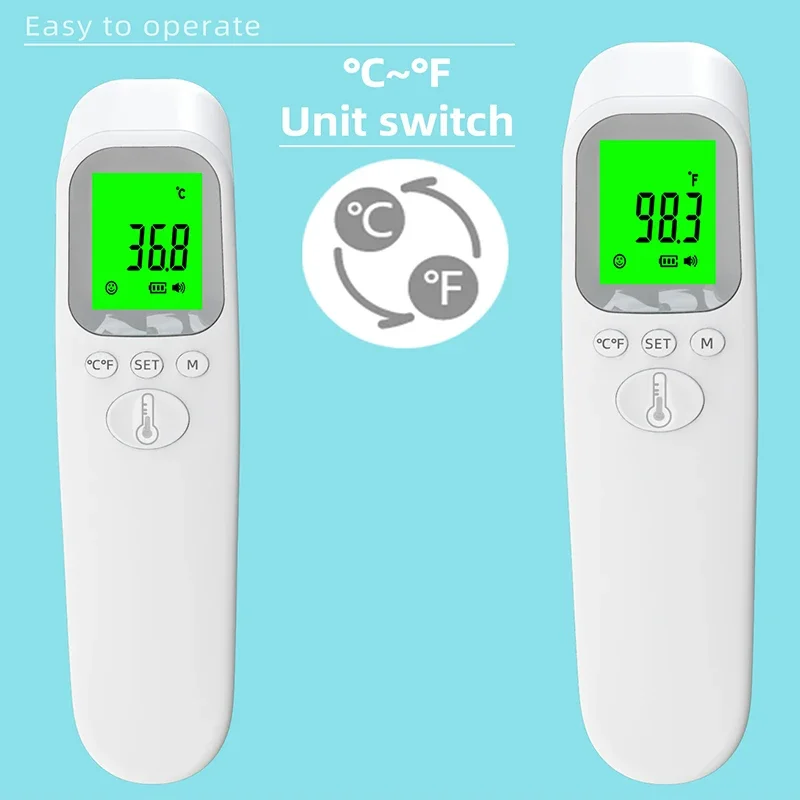 Non-contact Body Temperature Meter Fever For Adult Child Digital Forehead Thermometer Electronic Contactless Clinical Accuracy