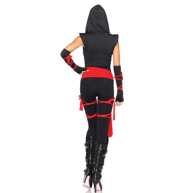 Costume d'Halloween de Samouraï Ninja pour Femme, Uniforme de Jeu sur Scène