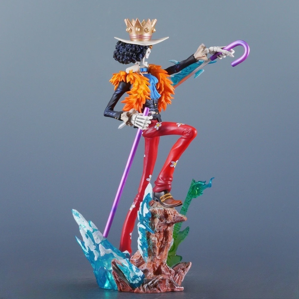 33cm Anime ONE PIECE Figure Brook Action Figures Pvc Burukku Statue Desktop Ornamen Collection Model Toys Gifts view 4