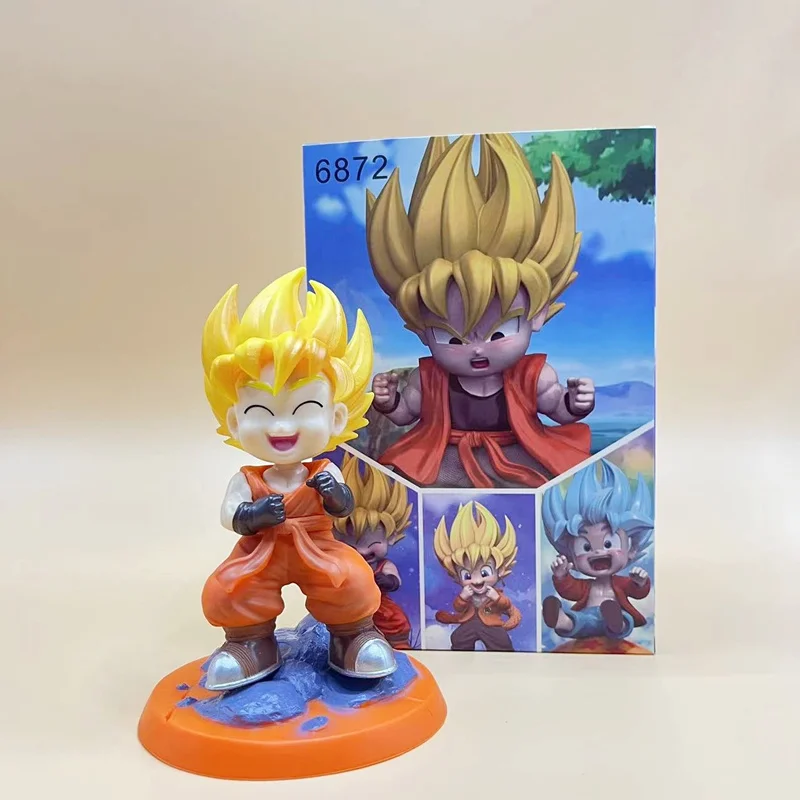 

Bandai Драконий жемчуг Мода Goku Q версия стоящая Гоку GK статуя анимация ручное украшение