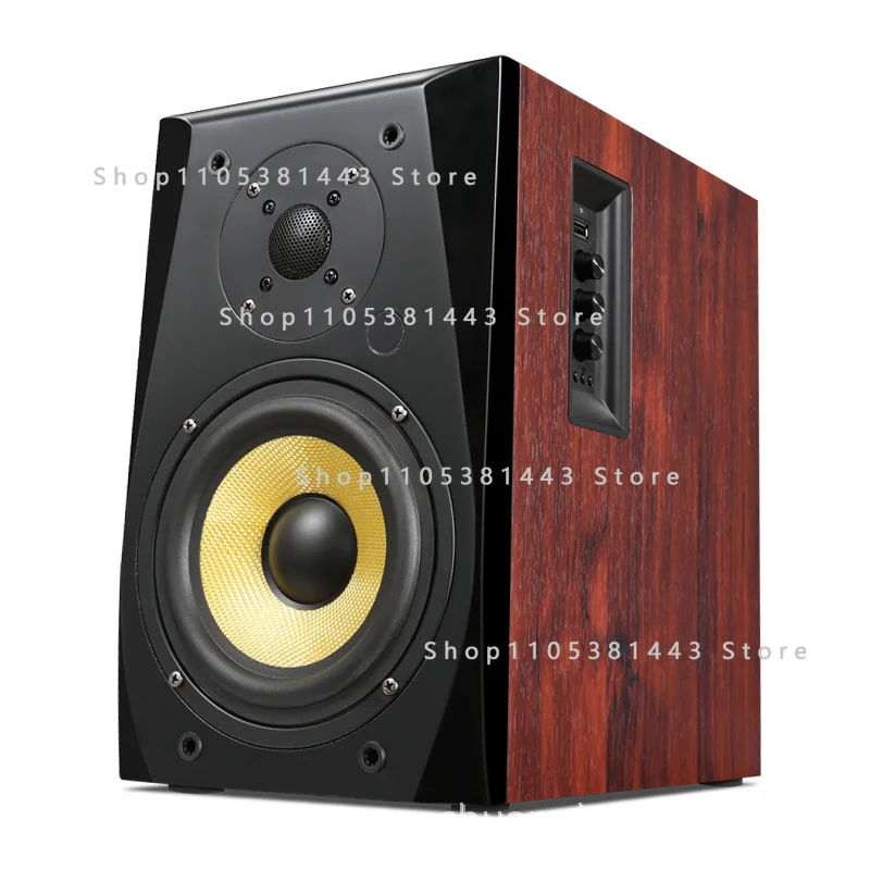 

HIFI Bookshelf Audio Fiber Coaxial Desktop Home Living Room TV Bluetooth Computer Speaker