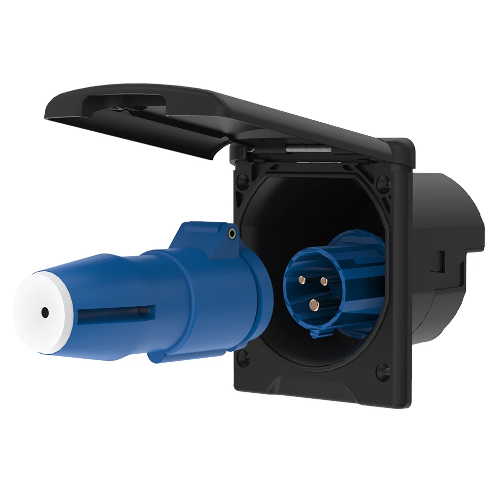 

RV Exterior 16A 3 Pin Waterproof Power Box With Plug Camper Accessories