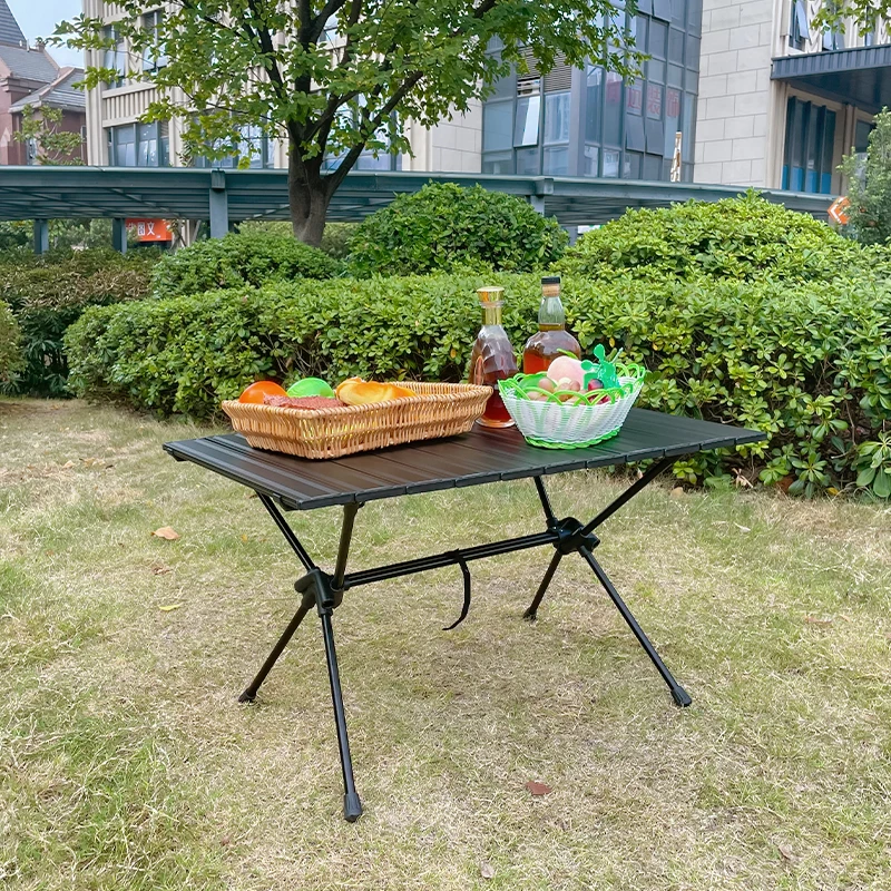 

Camping Egg Roll Table Outdoor BBQ Picnic Table 6061 Aluminum Alloy Table Portable Folding Omelet Table