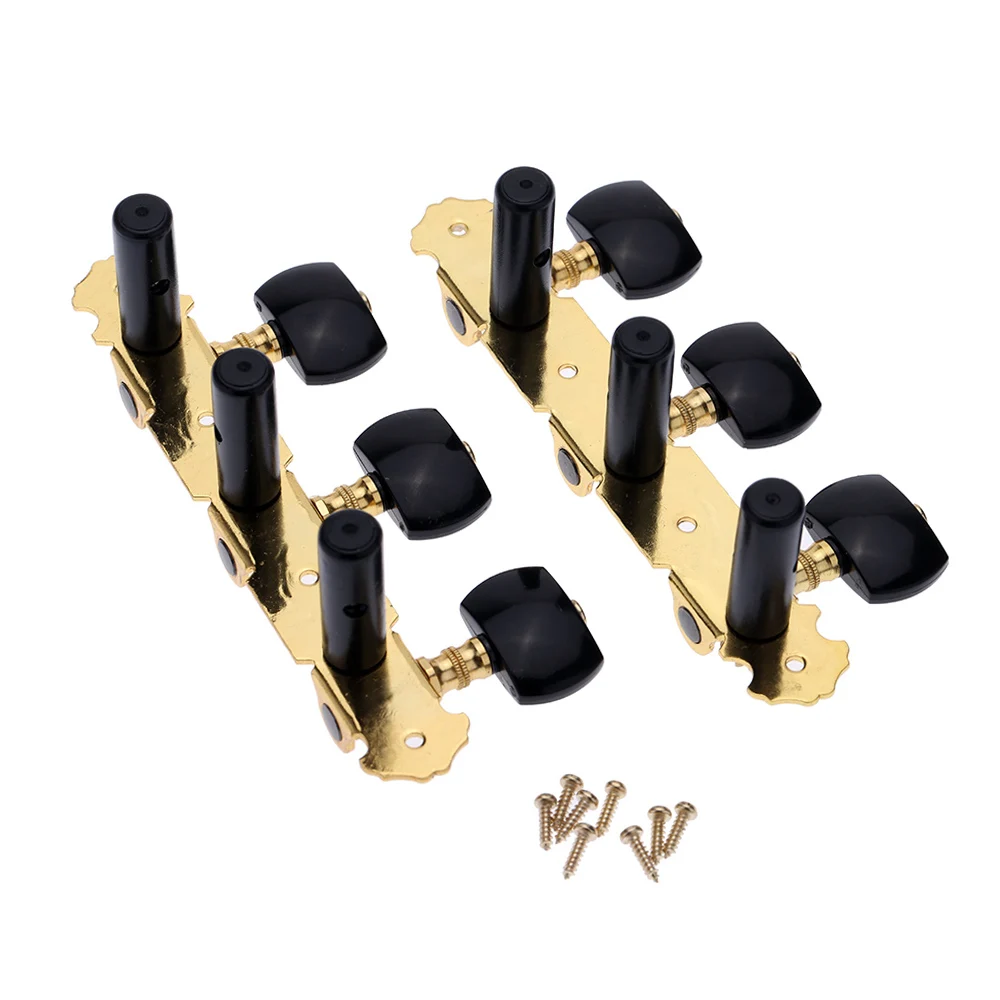 Alice AOS-020B3P 1 Pair Gold-Plated 3 Machine Head Classical Guitar String Tuning Keys Pegs For Guitar Tuning