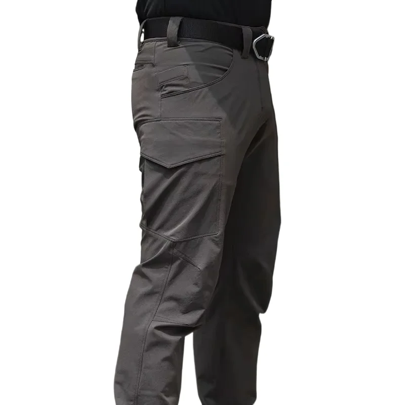 

Hiking Pants For Men 2024 New Autumn Winter Tactical Stretch Fabric Multi-Pocket Outdoor Urban Duty Workwear Runway High Quality
