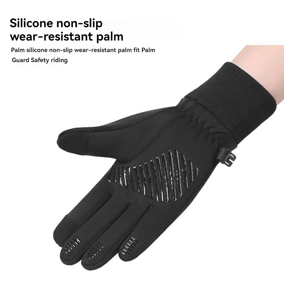 Winter Children\'s Gloves Padded Warm Wind Cold Riding Gloves Touch Screen Non-slip Waterproof Ski Gloves Outdoor Sports Gloves