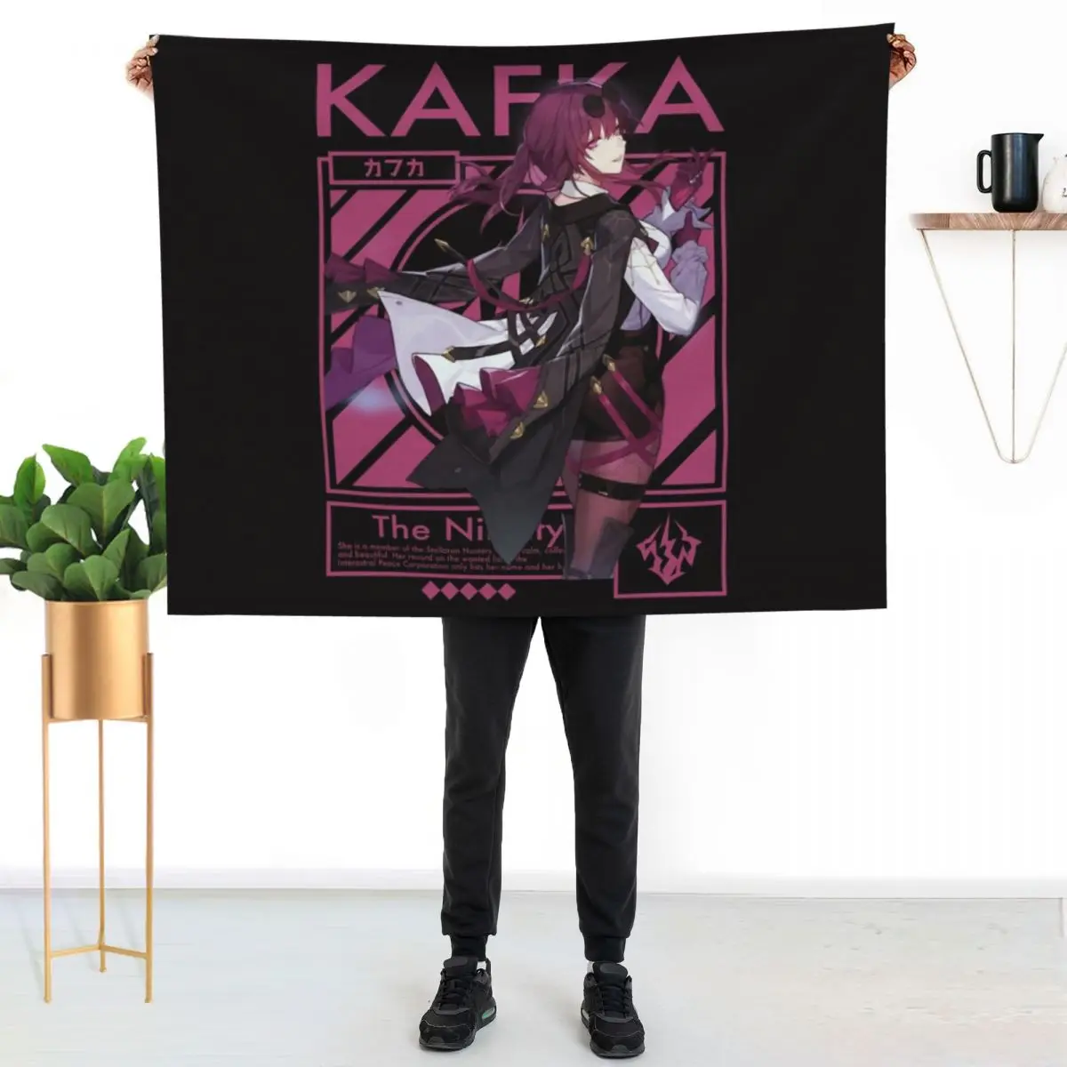 

HONKAI STAR RAIL KAFKA Throw Blanket Ultra Plush Cozy Blanket for Napping Sleeping