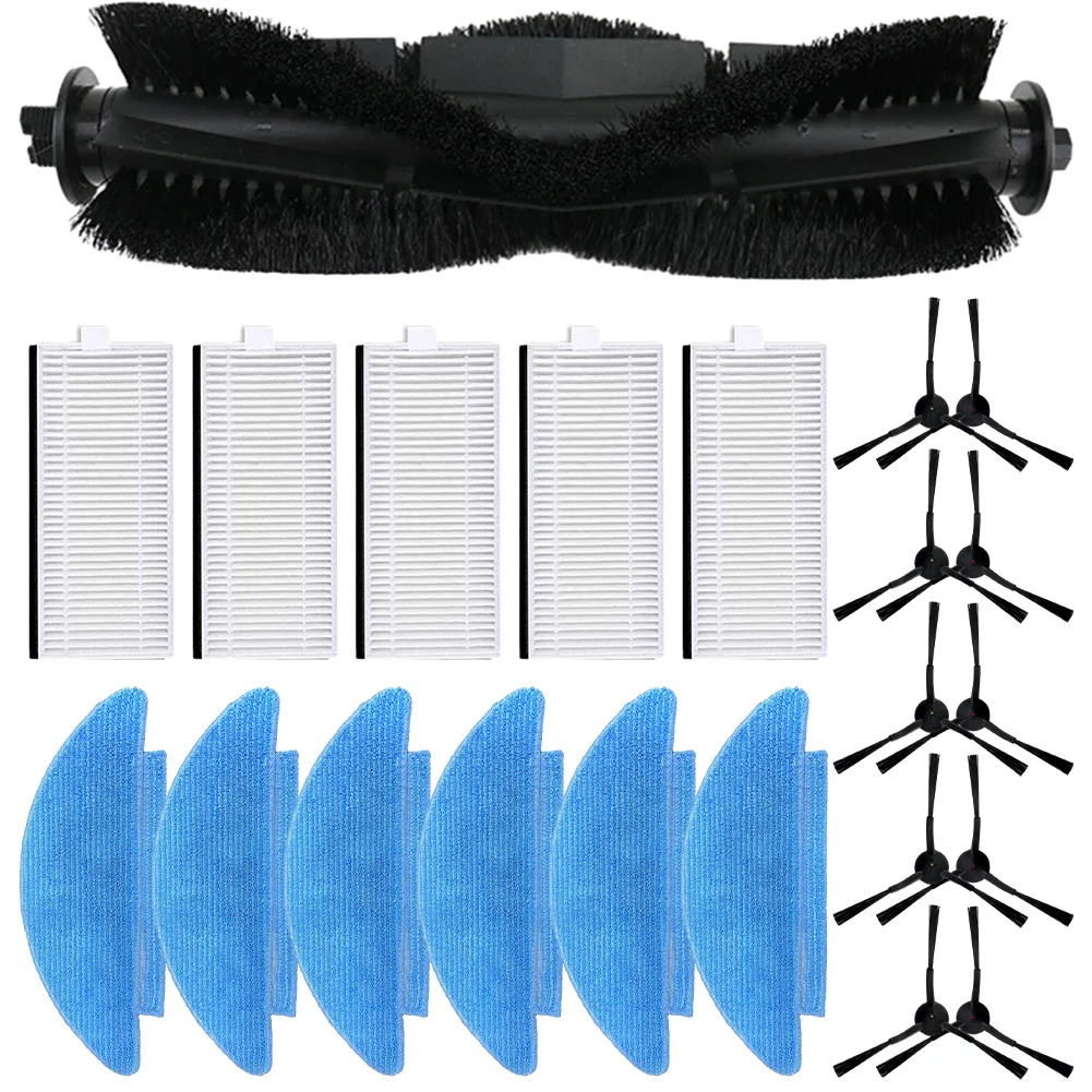 For Cecotec For Conga 7490 For Genesis Robot Vacuum Parts Kit Main Brush Side Mop Pad Filter Replacement Accessories Cleaning To