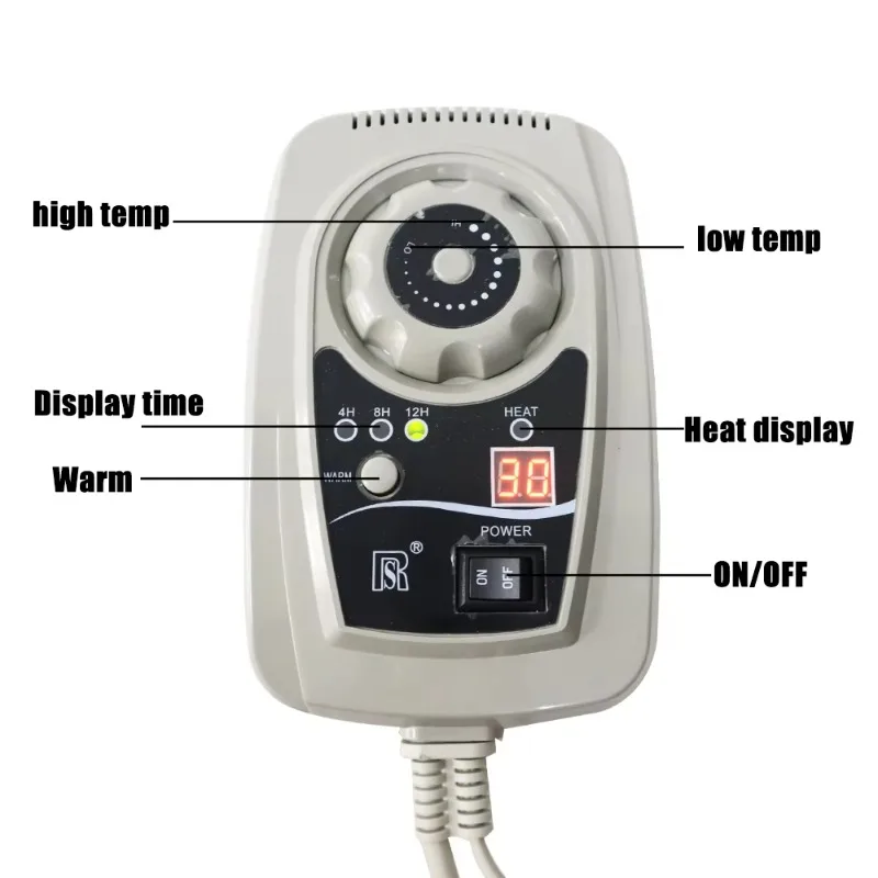 190*80cm 옥 가열 매트리스 마사지 침대, 천연석 매트 열 치료 기능으로 통증 완화 및 스트레스 해소 마사지 패드