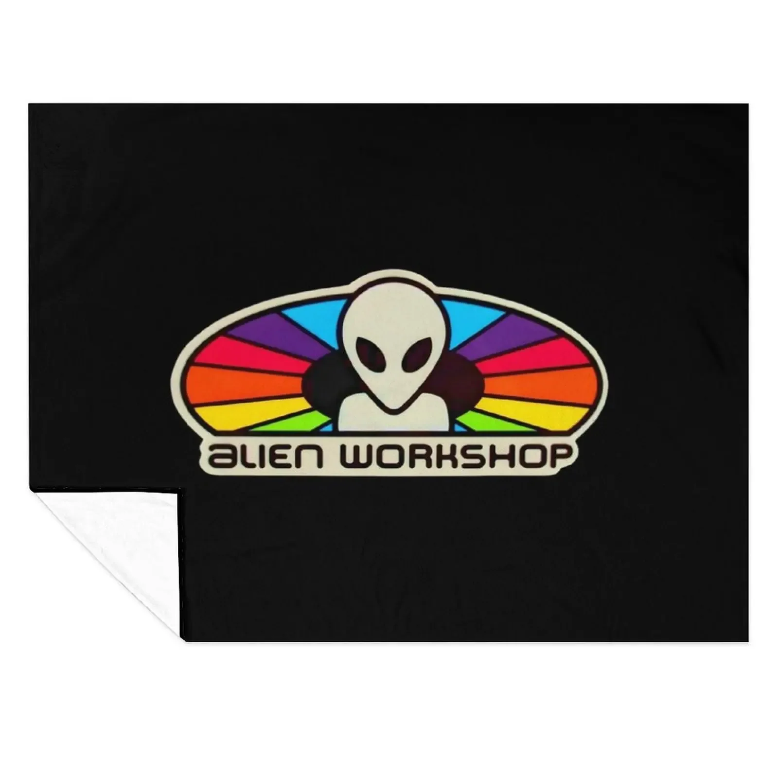 

popular alien workshop colorful logo Essential Throw Blanket Flannel Fabric Baby Sofas Retros Blankets
