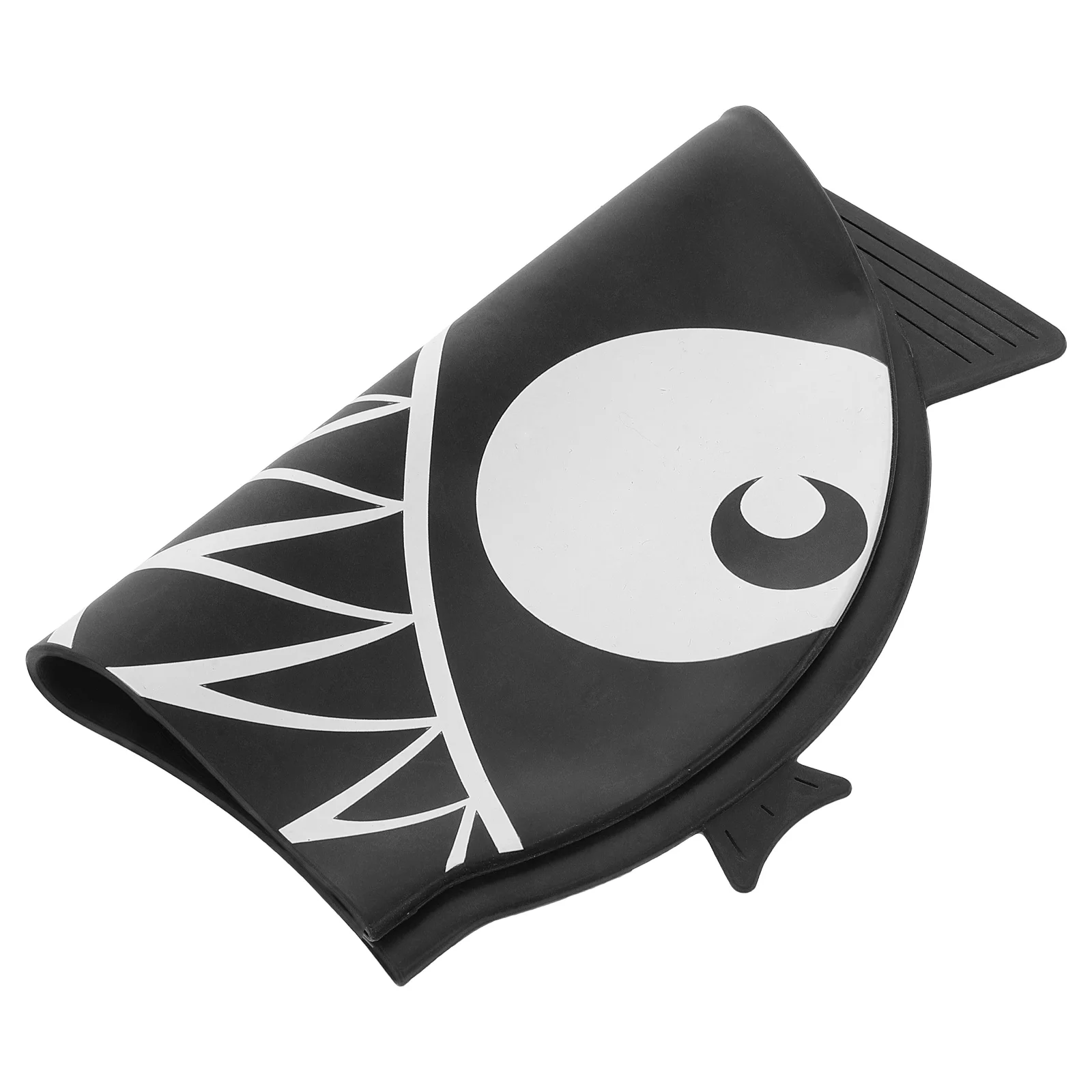 

Shark Swim Cap for Kids Soft Silicone Bathing Hat with Ear Guard Waterproof Cartoon Swimming Cap for Pool Beach Use