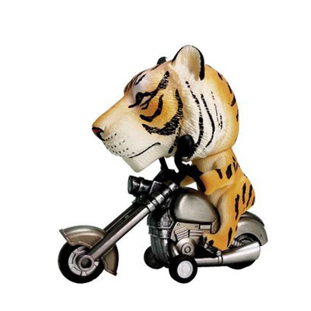 

Desktop funny animal shaped pull-out motorcycle children's gift toy simulated motorcycle collection miniature model animal model