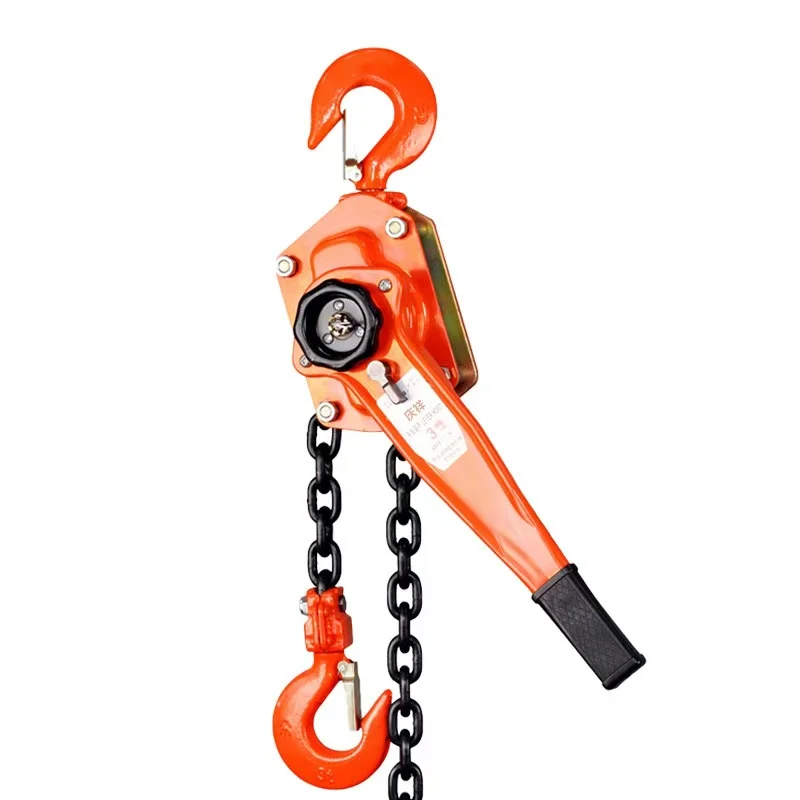 Manual Lever Chain Hoist, Lifting Equipment, 3/6Ton, Yellow, G80 Manganese Steel Chain, Warehouse Industry