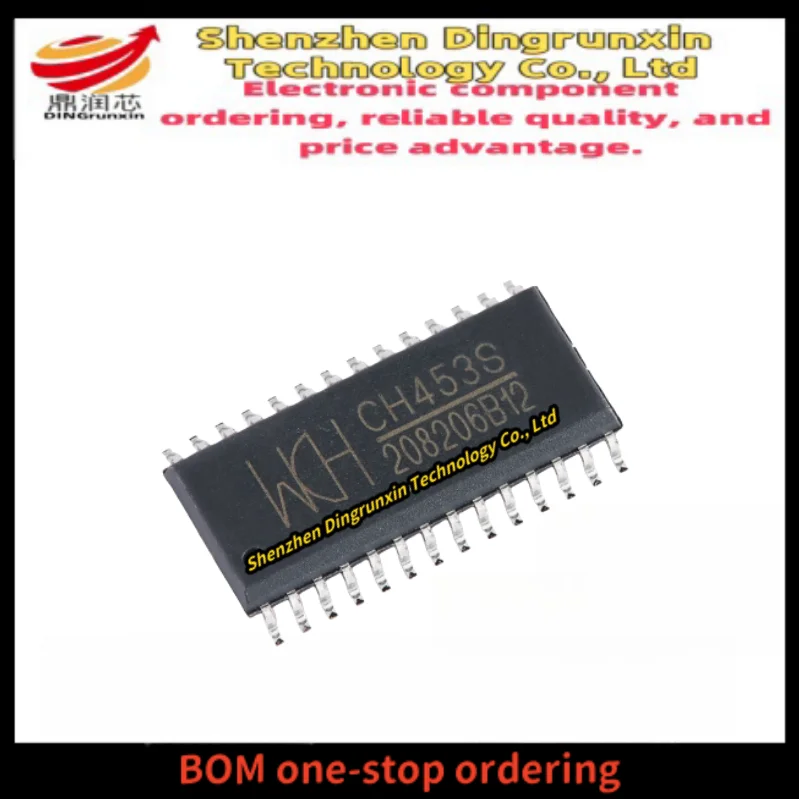 Brand new original CH453S SOP-28 16 bit digital tube driver and keyboard control chip price advantage (50 pieces)