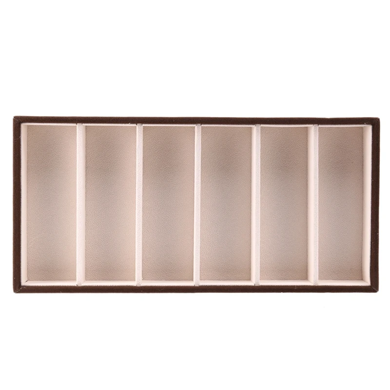 Eyeglasses Display Case Sunglasses Storage Box Spectacles Display Tray Holder Jewelry Tray Opening Top Flannel Inside 6