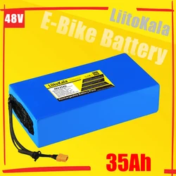 LiitoKala 48V 35Ah 21700 5000mAh 13S7P Lithium Battery Pack 48V35AH 1500W electric bicycle battery Built in 30A BMS T/XT90/XT60