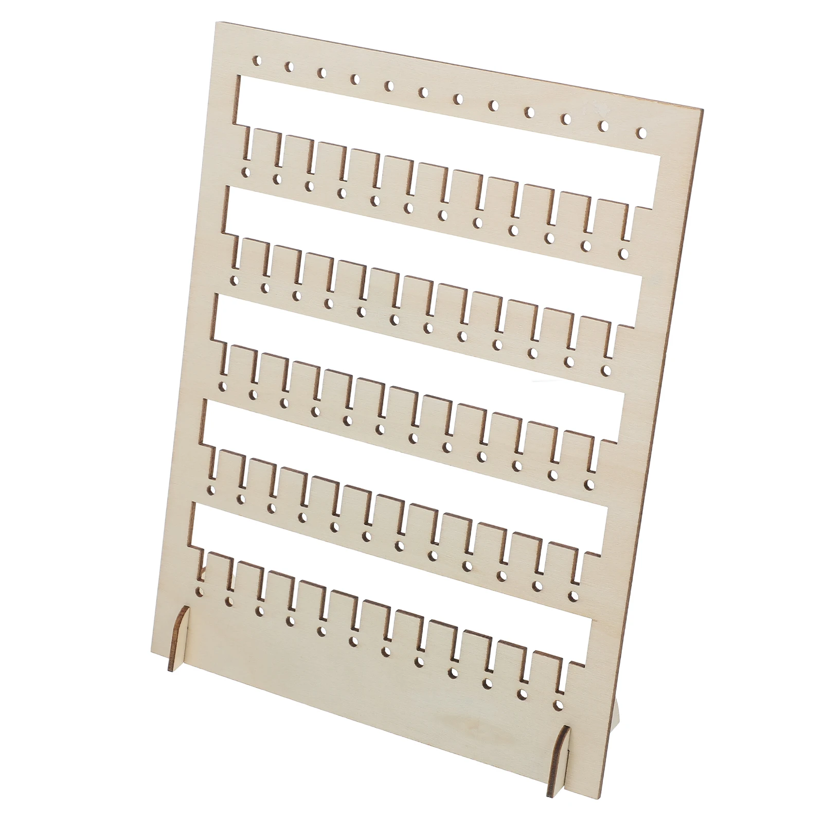 

Wooden Jewelry Storage Rack Display Stand Pegboard Organizer Multifunctional Necklace Holder Accessories Home Store Exhibitions