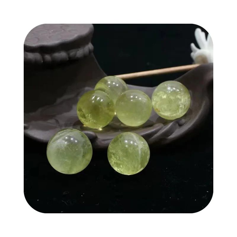 Natural new product ideas 2024 factory Price Bulk Crystal healing mineral small Ball Sphere Citrine Quartz For fengshui