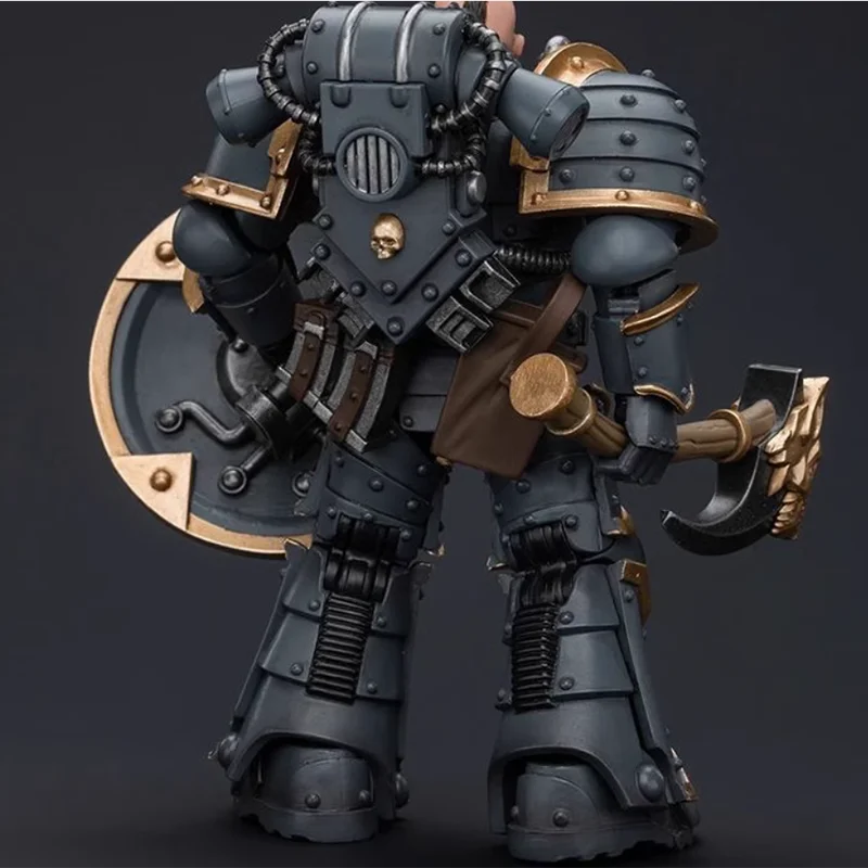 JOYTOY Warhammer 40K 1/18 Action Figures Space Wolves Grey Slayer Pack Huscarl Model Collection Ornament Toys Gifts