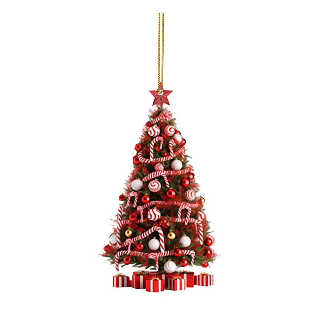 Colgante decorativo de Navidad Navidad 8 cm 3.14 pulgadas Colgante de árbol de Navidad Colgante de Navidad de 8 cm Diseño llamativo