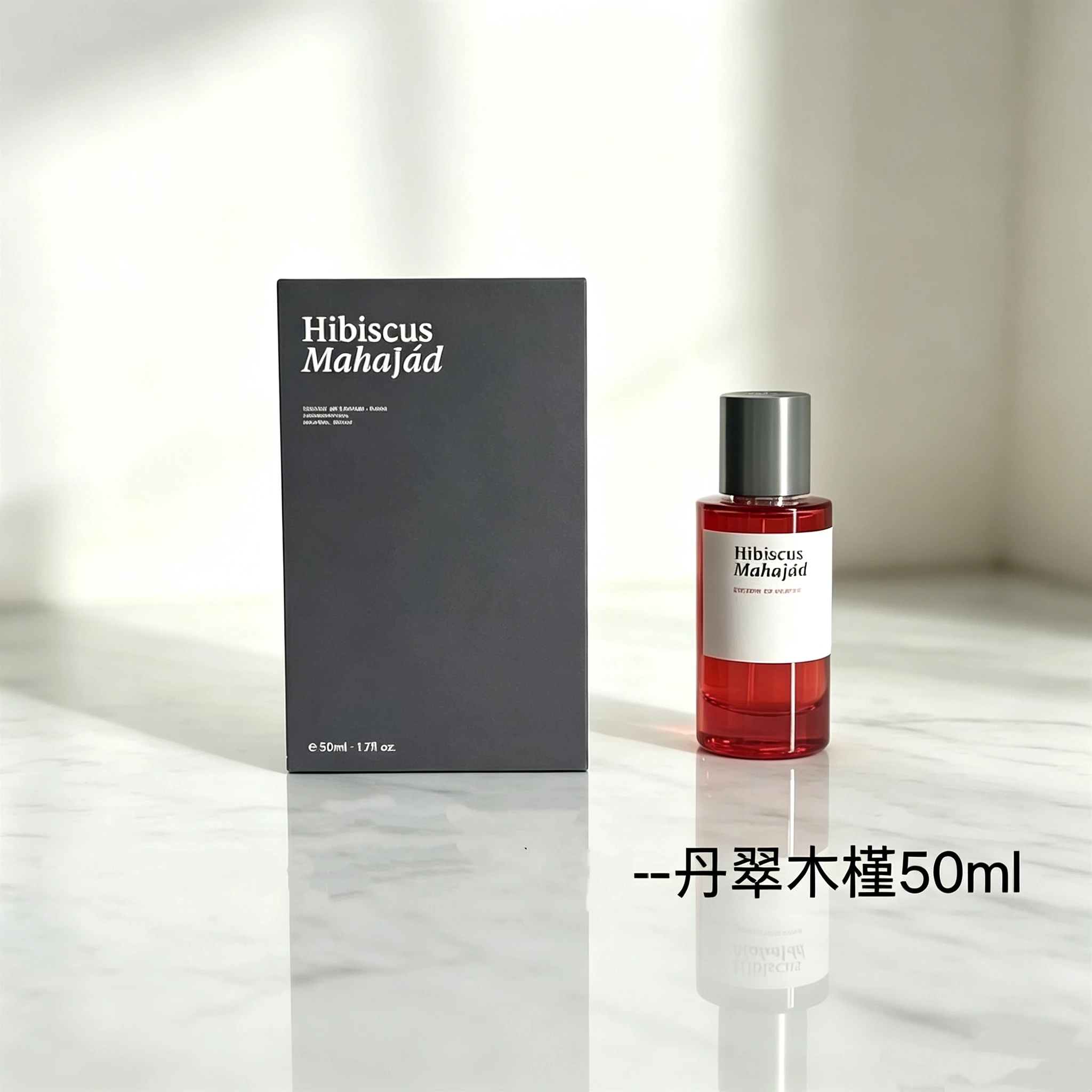 Floral Woody Long Lasting Luxury Perfume, Red Glass Bottle Metallic Cap With Box,Unisex Hibiscus Spice EDP 50ML
