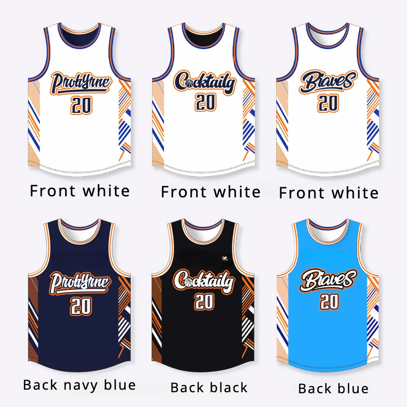 

A Suit Double Sides Custom LOGO Name Basketball Uniform for Company School Team Activity Personalize Sport Graduate Clothing