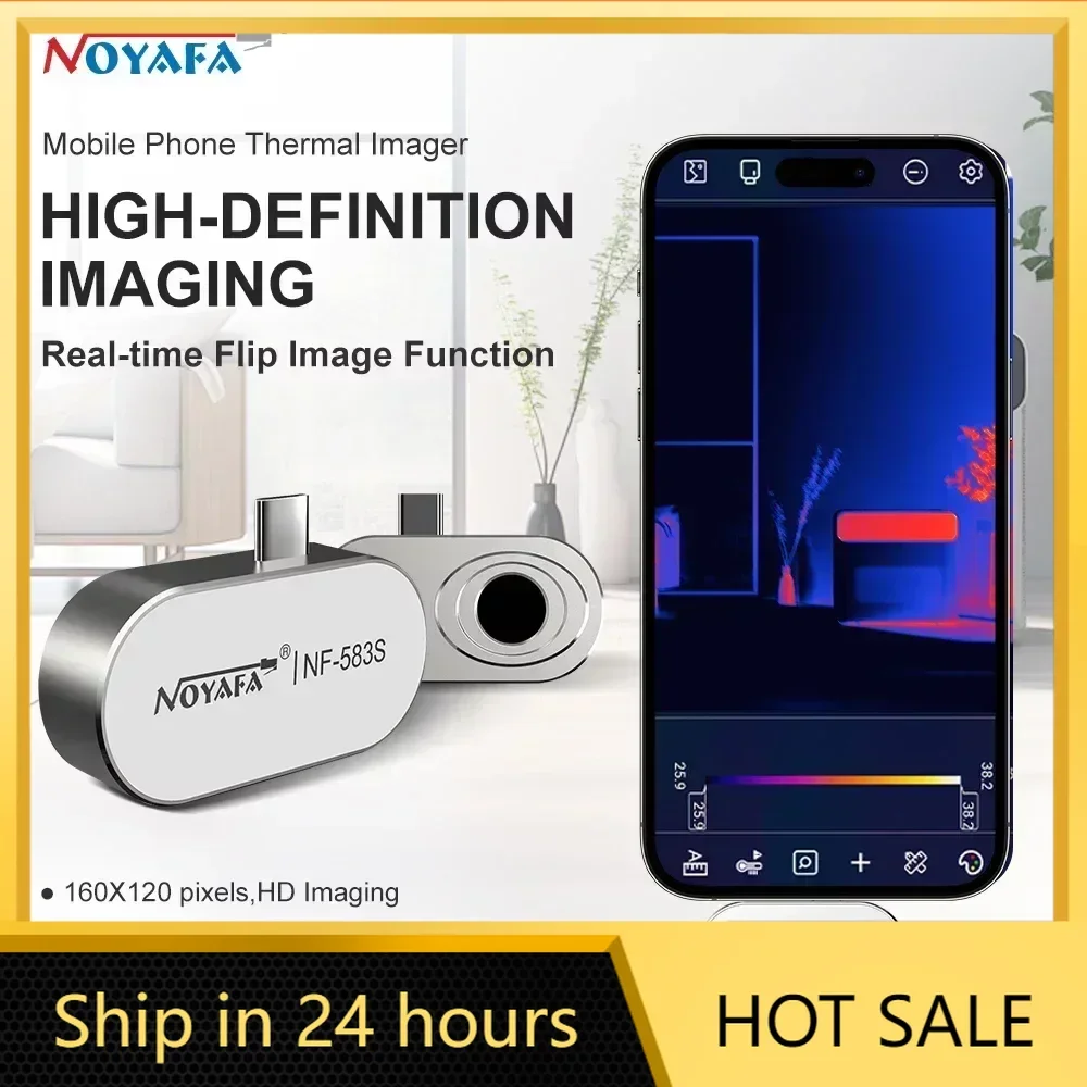 

NOYAFA NF-583S Infrared Camera Thermal Imager 160x120 IR Resolution Image Enhancement Technology Heat Loss Detection for Android