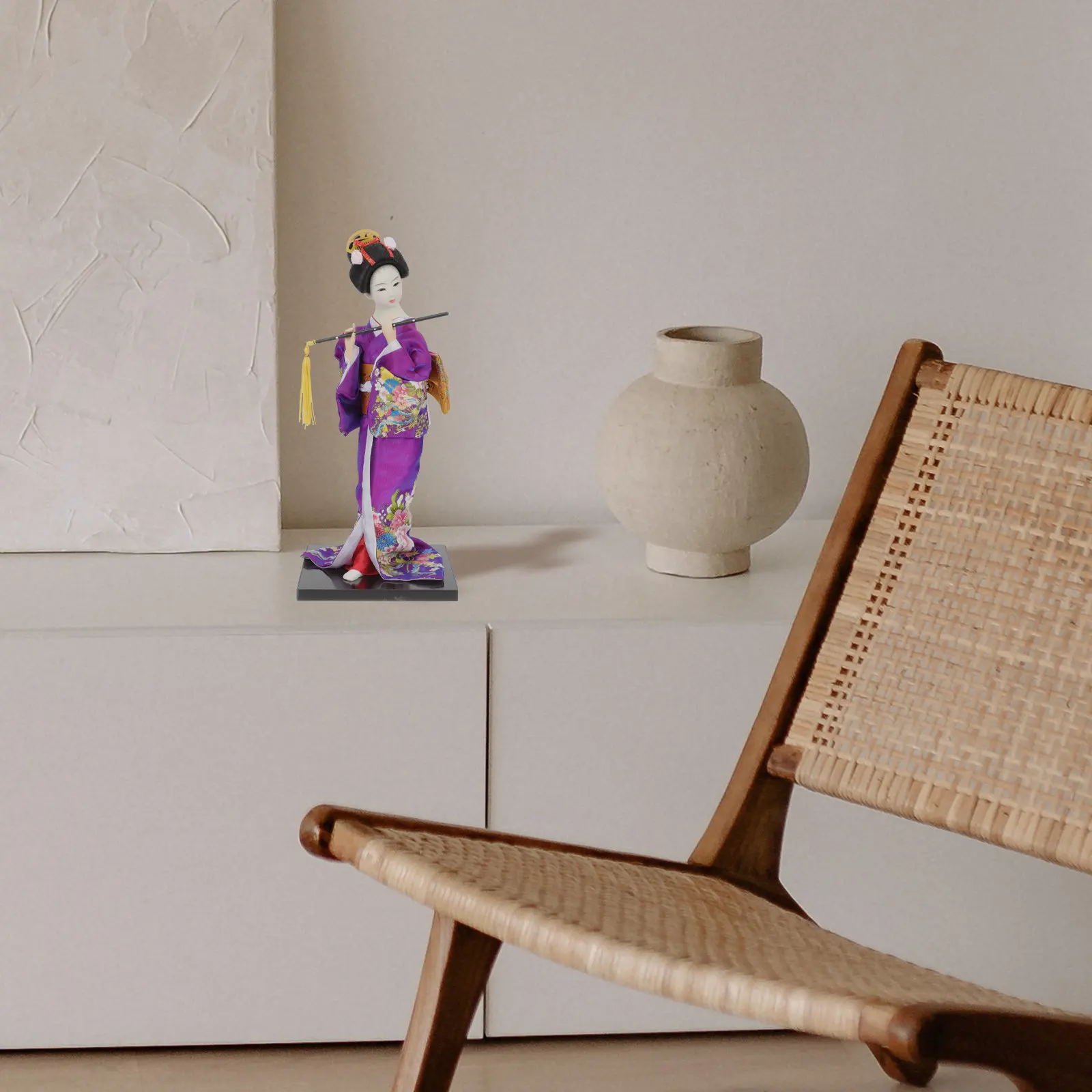 

Japanese Style Geisha Kimono Decorative Ornament Compact Tabletop Home Office Traditional Japanese Decoration Geisha Decor