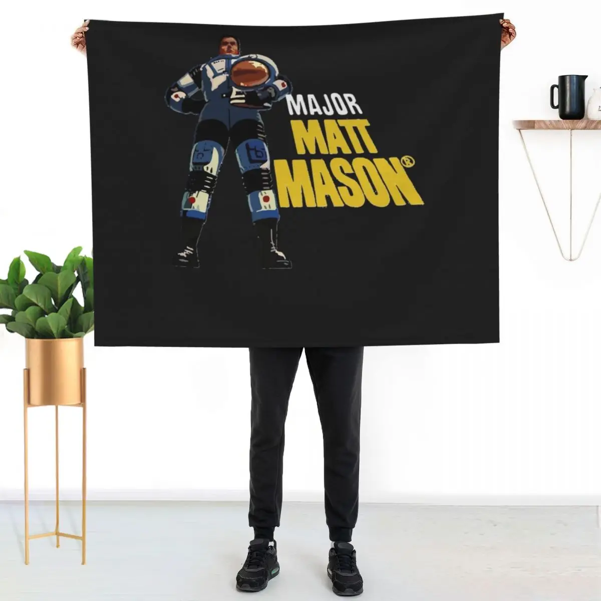 Major Matt Mason Throw Blanket bed plaid Blankets For Sofas Shaggy Weighted Baby Sofa Throw Blankets