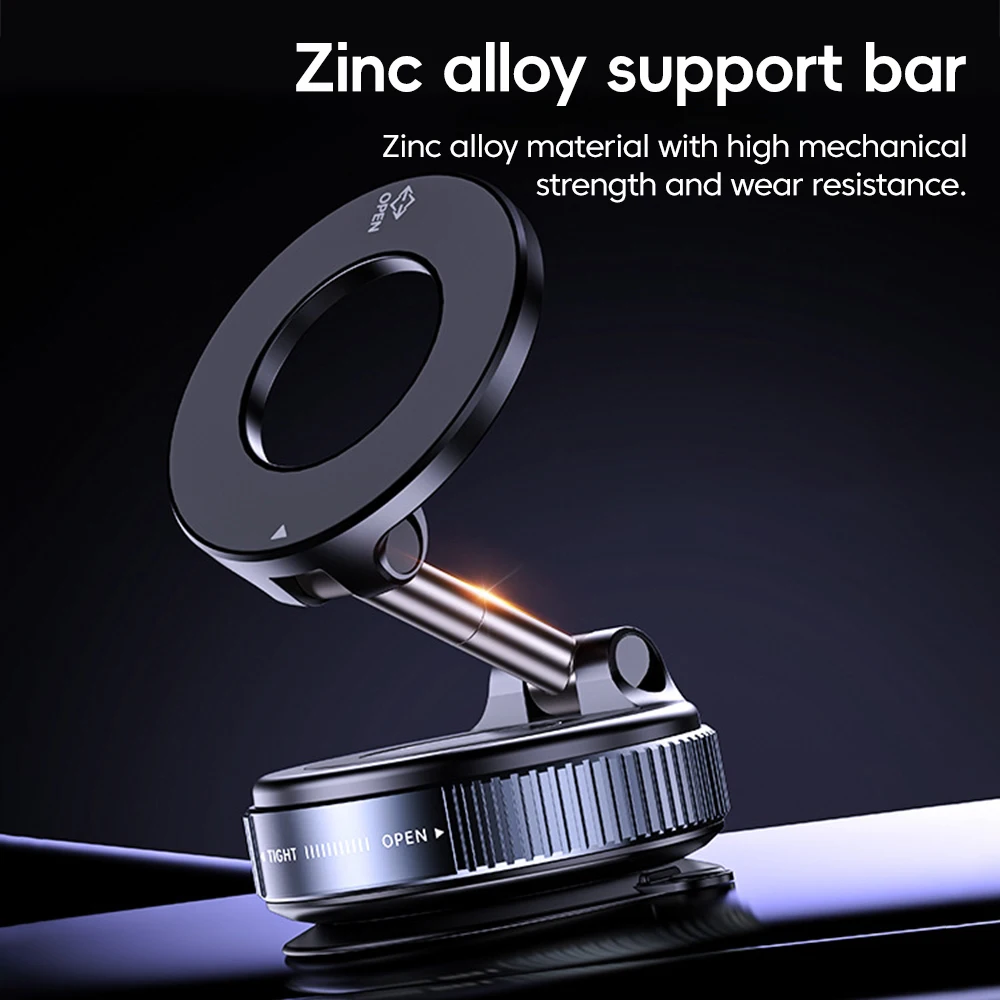 360° Rotation Car Dashboard Holder Magnetic Suction Cup Holder Foldable Kitchen Lazy Phone Bracket For iPhone Android Smartphone