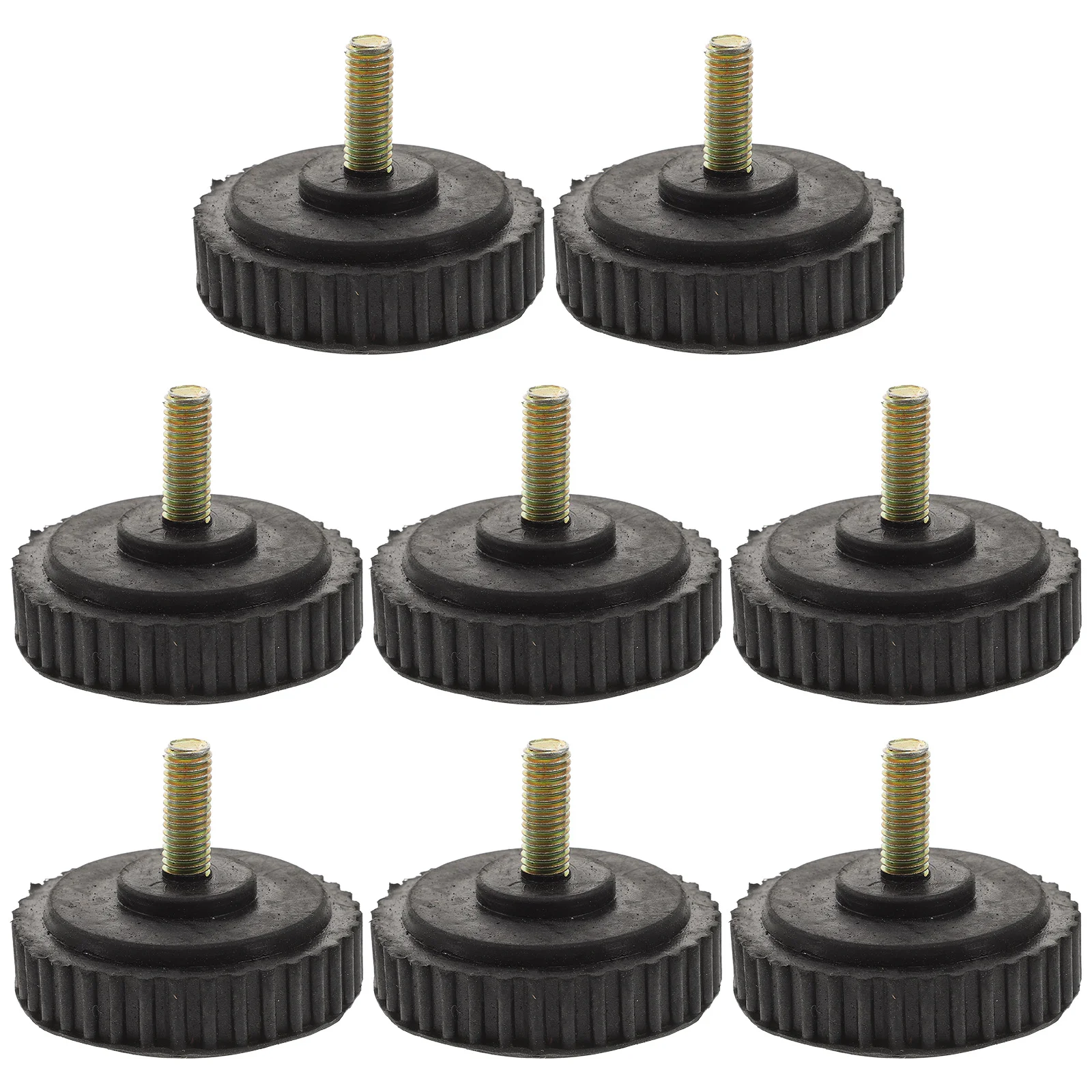 8 Pcs Chair Sliders Shock Absorbing Cushion Bumpers Leveling Feet Rubber Cabinet