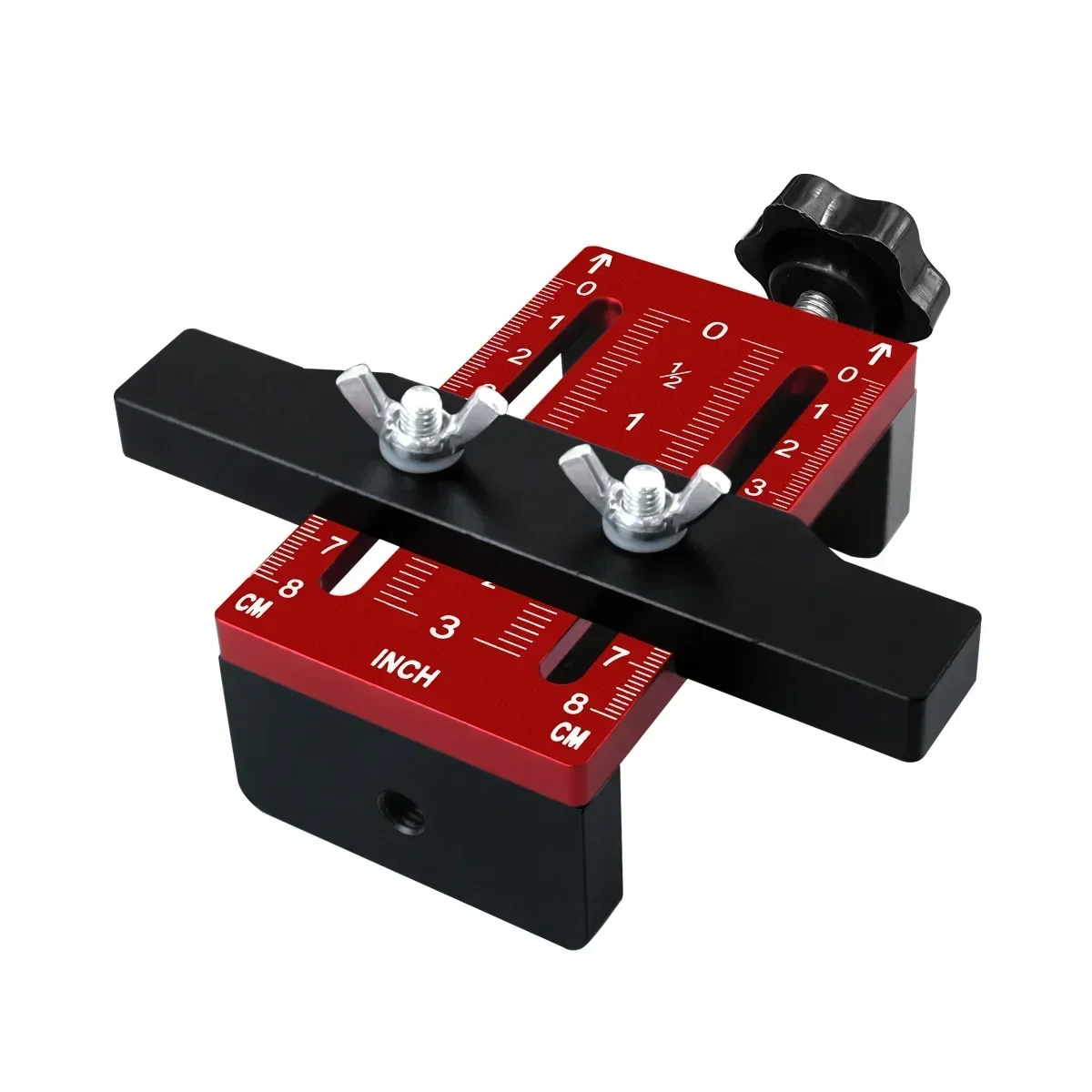 For Home Renovation,No Power Required Aluminum Cabinet Door Positioning Jig, Precision Measurement Drilling Tool,Manual Tool Kit