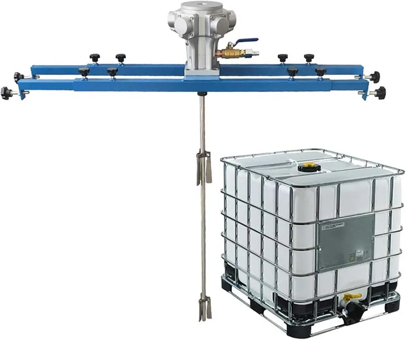 IBC Tote Mixer 1000L air agitator Pneumatic barrel stirrer Mix Tool tank barrel mixing for paint ink coat resin chemical