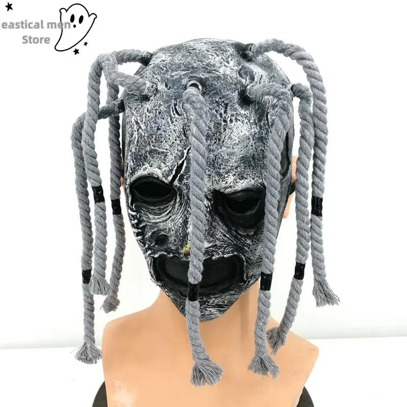 Máscara de Cosplay de Halloween, máscara de banda de Rock, accesorios de disfraz, fantasía, sombreros de látex para hombres, casco masculino de mascarada de Halloween