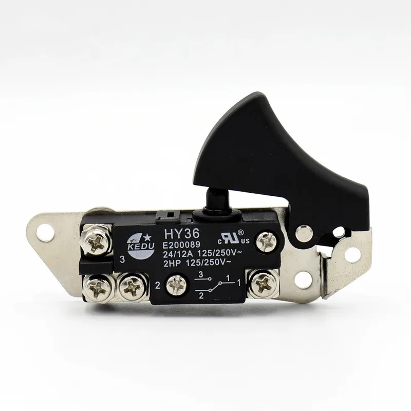 

1PC Angle Grinder On-Off HY36 125/250V 24/12A For KEDU Lockless Desktop Handheld Angle Grinder Electric Switch