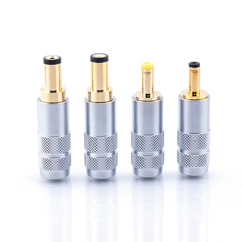 

Pureline Quality Copper Plated Gold 5.5 X 2.5 5.5 X 2.1 4.0x1.7 3.5 X 1.3 mm DC Power Jack Male Plug Metal Connector Adapter
