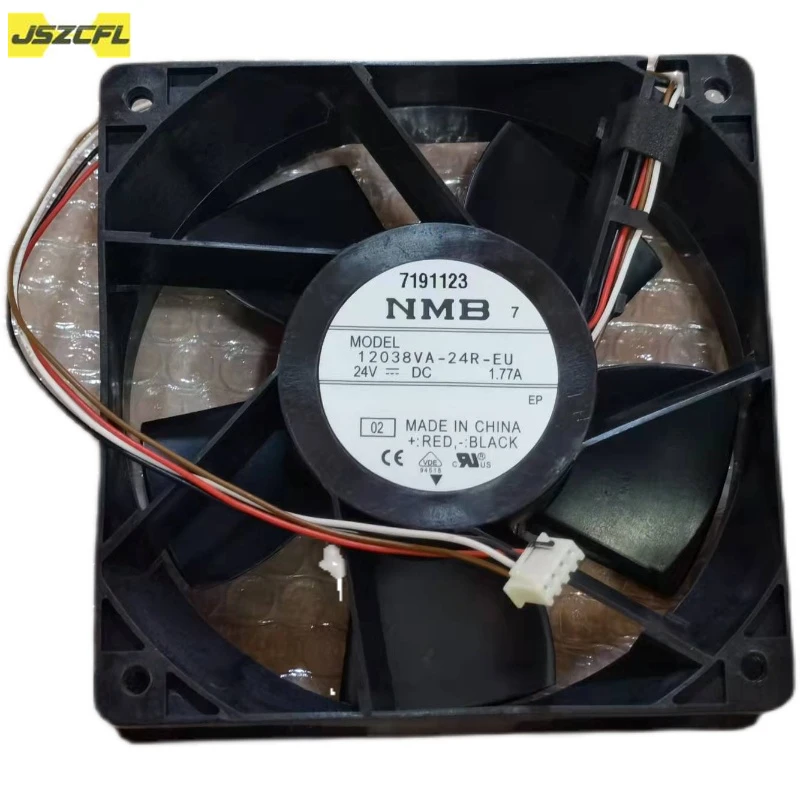 

1PC 12038VA-24R-EU For NMB12038 DC 24V 1.77A 4Wire Dual Ball Inverter Case Axial Cooling fan