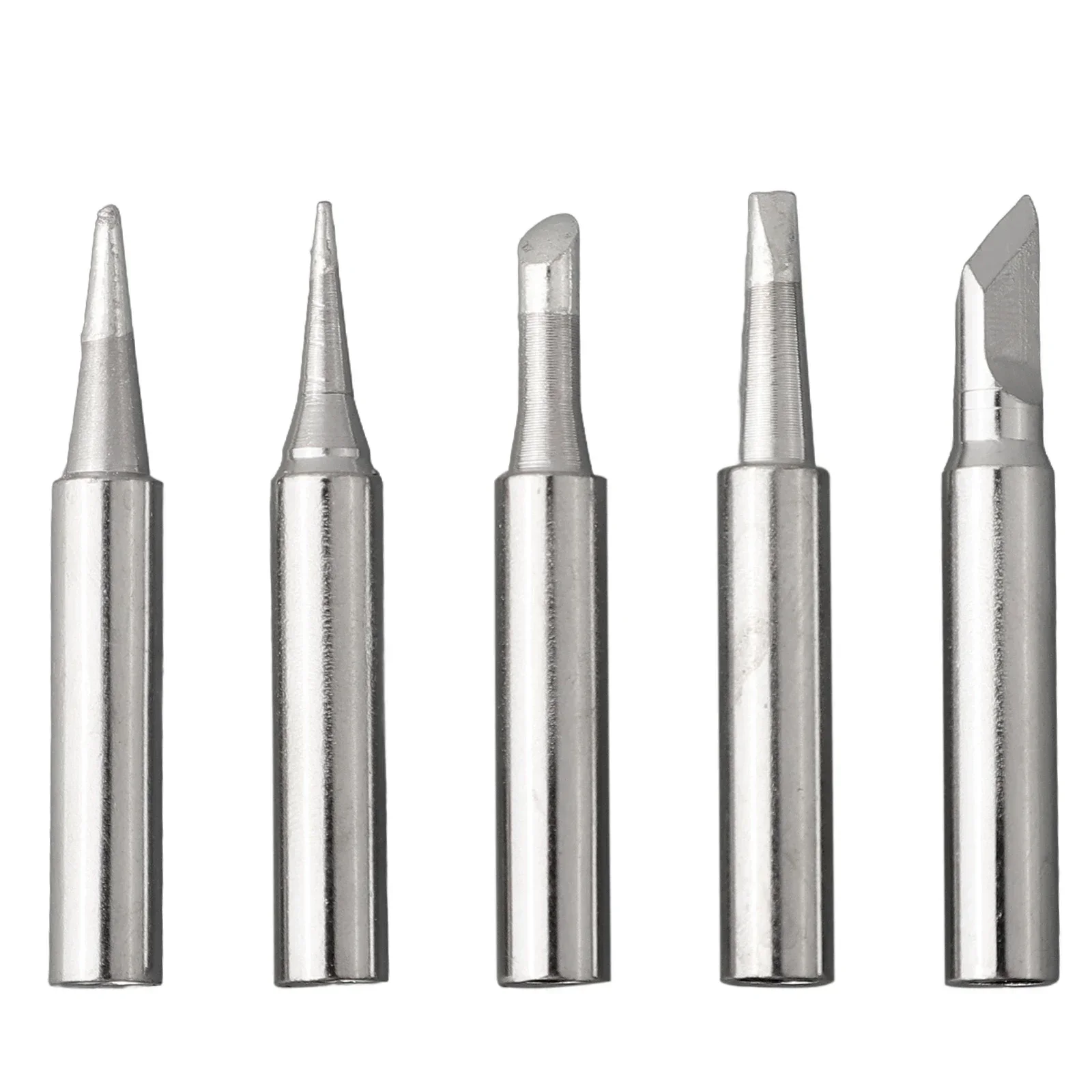 High Quality Brand New Soldering Iron Tip Welding Head 5pcs I+B+K+3C+2.4D Lead-free Silver 936 Soldering Iron Tip