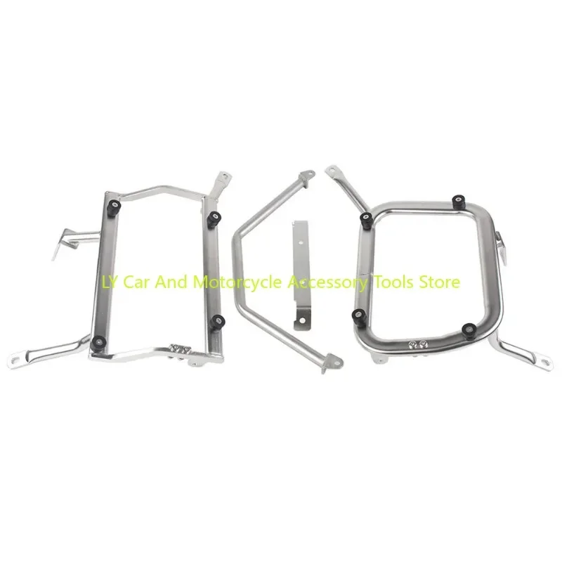 For SUZUKI V-Strom 650 V-Strom650 Motorcycle Stainless Steel Side Box Bracket MotorBike Side Luggage Boxes Steady Frame Kits