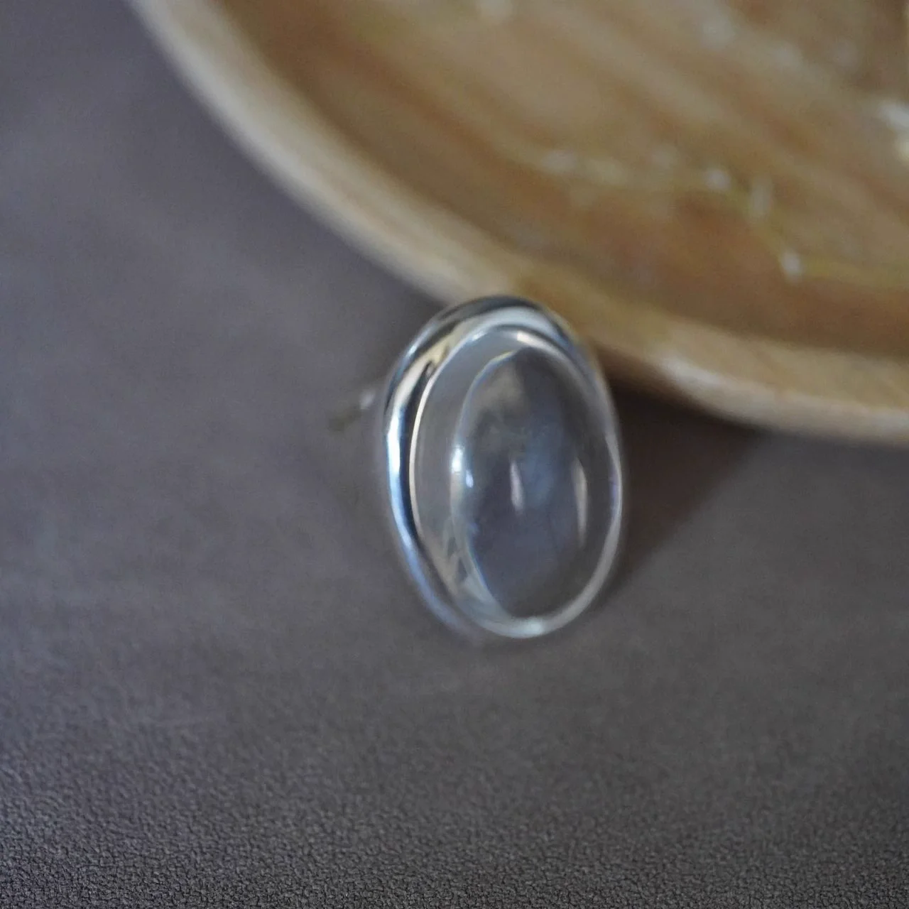 French Vintage Oval Clear Waterdrop Finger Rings For Women Girl Fashion New Jewelry Accessories Gift Party Music Festival - view 5
