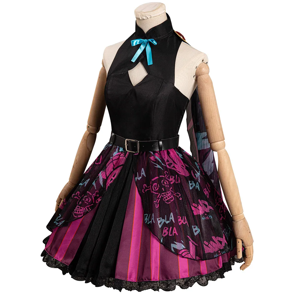 Arcane: LOL Jinx Costume Cosplay vestito da pagliaccio abiti Halloween carnevale vestito per le donne ragazze