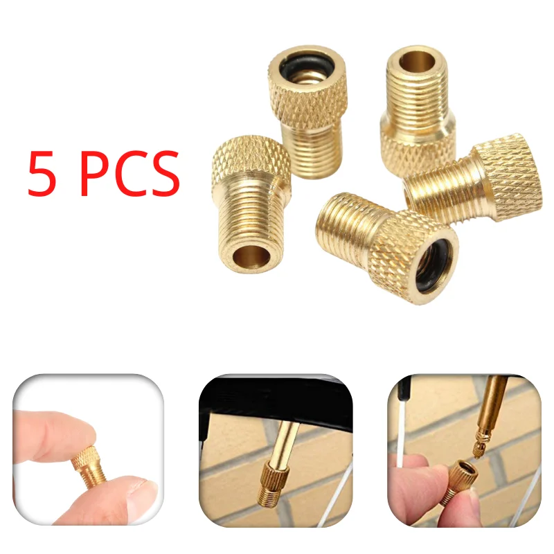 AliExpress NONE 5Pcs Wheel Tire Transfer Valve Adapter Presta To Schrader Cinverter Road Bike Cycle Bicycle Punp Tube