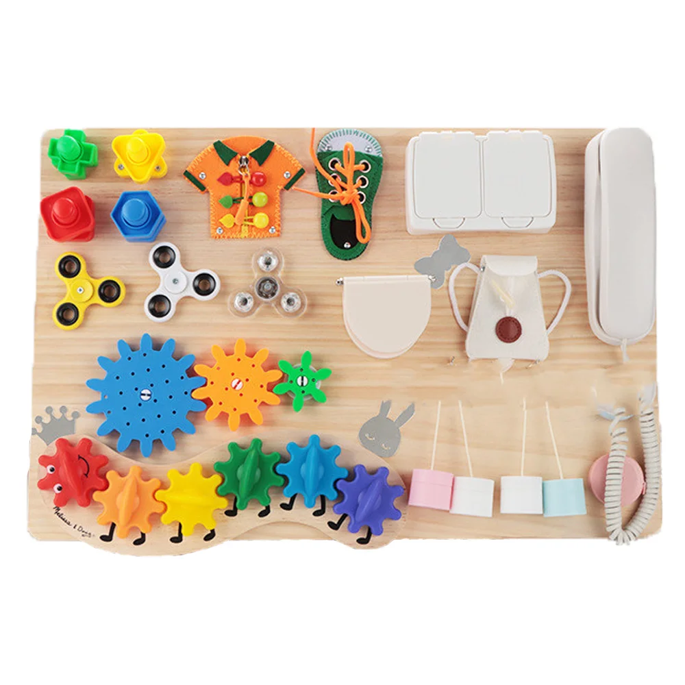 Zajęty pokładzie akcesoria Montessori aktywności pokładzie komponenty życie dziecka umiejętności szkolenia zabawki do wczesnej edukacji DIY zajęty Bord