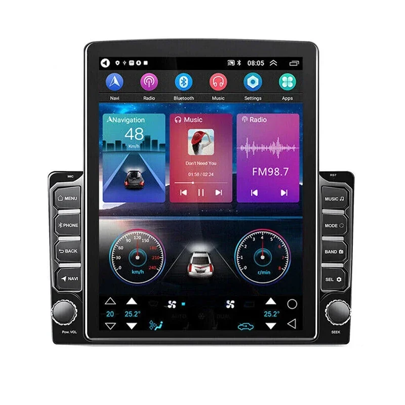 2 Din Android 15 Auto Universele Autoradio multimedia video Speler voor Tesla Type 9.7 inch Stereo Carplay 2din GPS navigatie - afbeelding 2