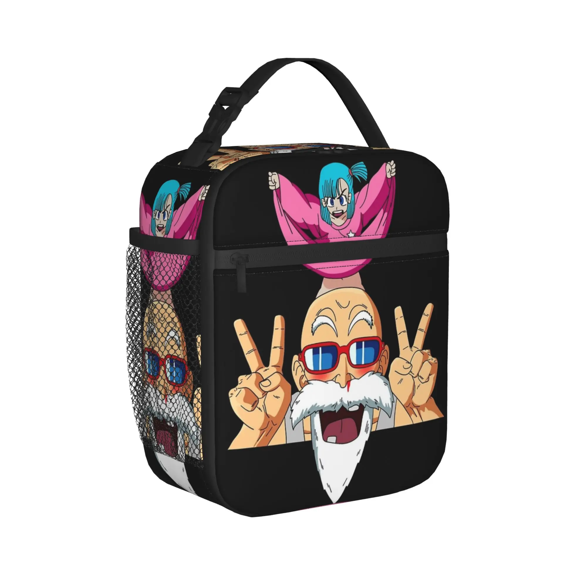 

dbz D-DragonBall-L Master Roshi Thermal Insulated Lunch Bag for Travel Food Container Bags Men Women Thermal Lunch Boxes