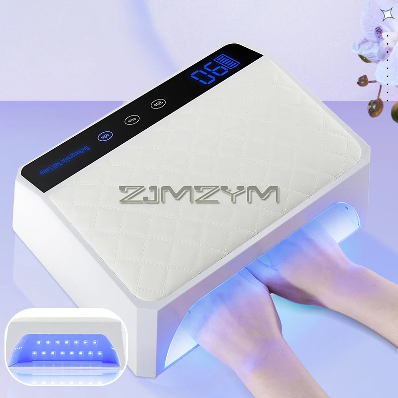 Lampe UV sans fil aste pour ongles en gel, séchage rapide, aide à main en PU, 3 modes de minuterie, 178W